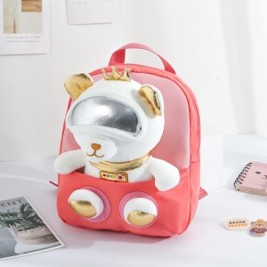 TRUST-U 3D three-dimensional fur toy backpack kindergarten cartoon cute small backpack lightweight backpack