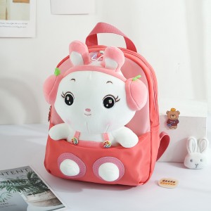 TRUST-U 3D three-dimensional fur toy backpack kindergarten cartoon cute small backpack lightweight backpack