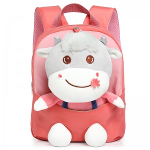 TRUST-U 3D three-dimensional fur toy backpack kindergarten cartoon cute small backpack lightweight backpack