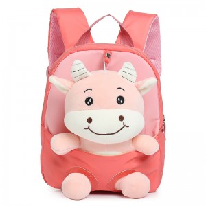 TRUST-U 3D three-dimensional  fur toy backpack kindergarten cartoon cute small backpack lightweight backpack