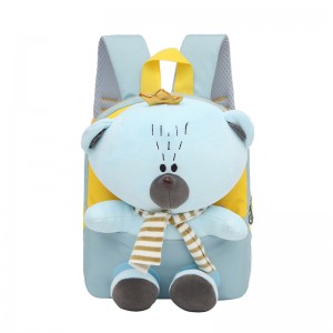 TRUST-U 3D three-dimensional fur toy backpack kindergarten cartoon cute small backpack lightweight backpack