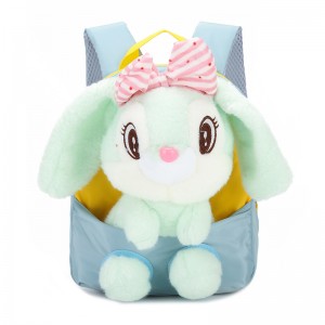 TRUST-U  3D three-dimensional  fur toy backpack kindergarten cartoon cute small backpack lightweight backpack