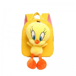 TRUST-U 3D three-dimensional fur toy backpack kindergarten cartoon cute small backpack lightweight backpack